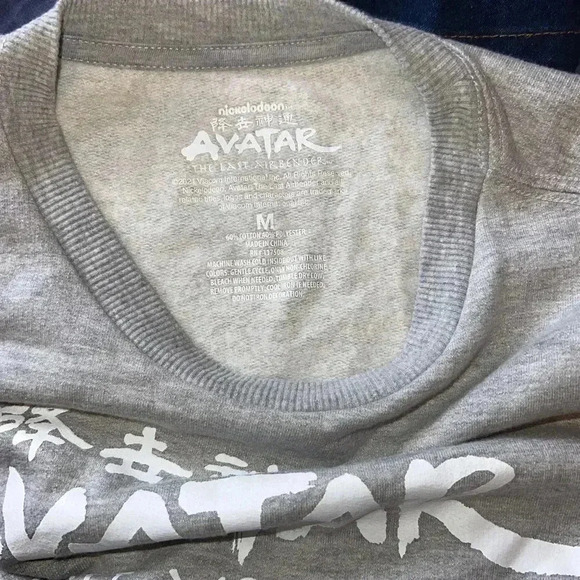 Avatar the Last Airbender Gray Heather Pullover Sweatshirt Men's Size XL - Picture 4 of 4